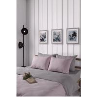 Tek Kişilik Çift Renkli Pamuklu Lastikli Nevresim Takımı