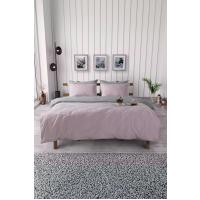 Tek Kişilik Çift Renkli Pamuklu Lastikli Nevresim Takımı